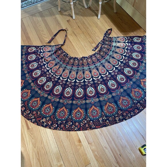 Unbranded Maxi Wrap Skirt Printed Tribal Ethnic Indian Pattern One Size Cotton - Picture 8 of 16